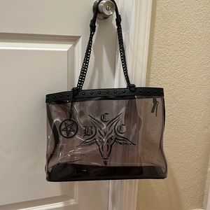 Black Craft Cult clear tote bag